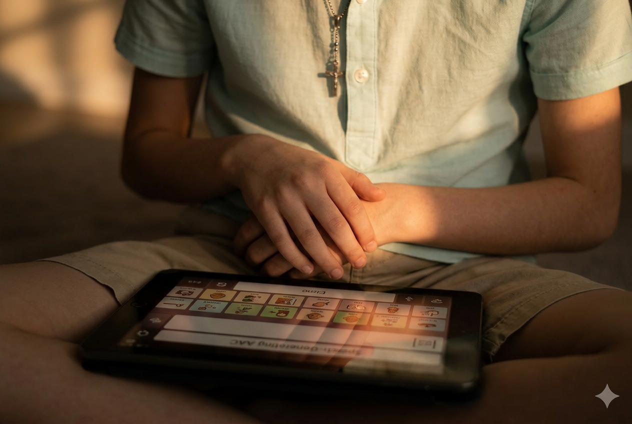 Hands on an AAC speech app